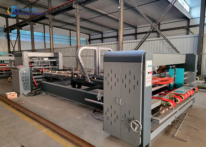 1050 Nägel/winzige automatische Ordner Gluer-Hefter-Maschine für das gewölbte Kleben und das Karton-Nähen