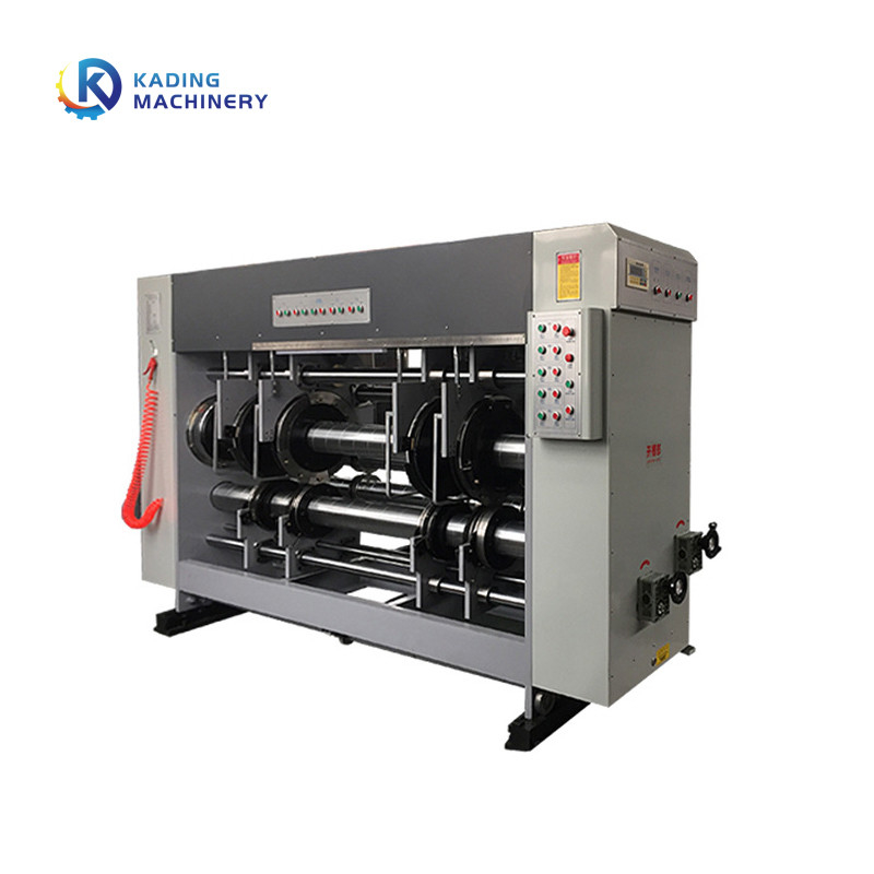 Wasser-Tinten-Karton-Druckmaschine mit stempelschneidener Nutmaschine für Wellpappe