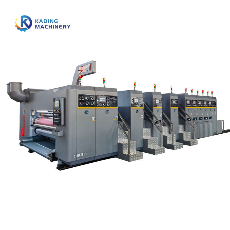 1-6 runzelten Farben Pappe-Flexo-Karton-Druckmaschine mit 3 Farben