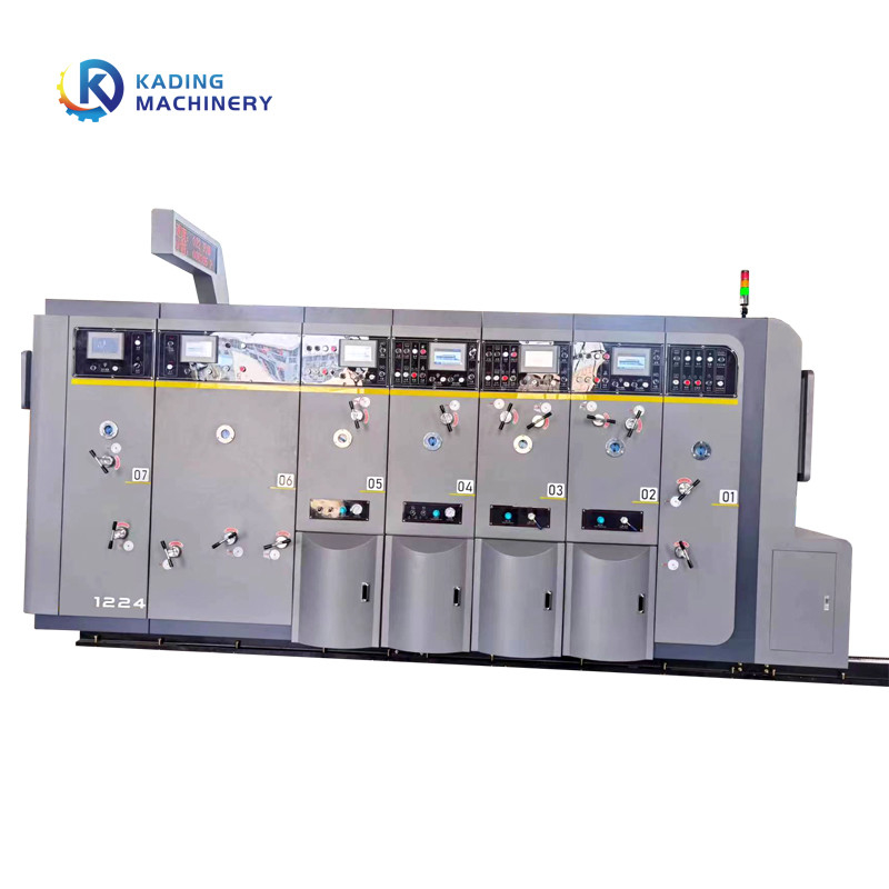 1-6 runzelten Farben Pappe-Flexo-Karton-Druckmaschine mit 3 Farben