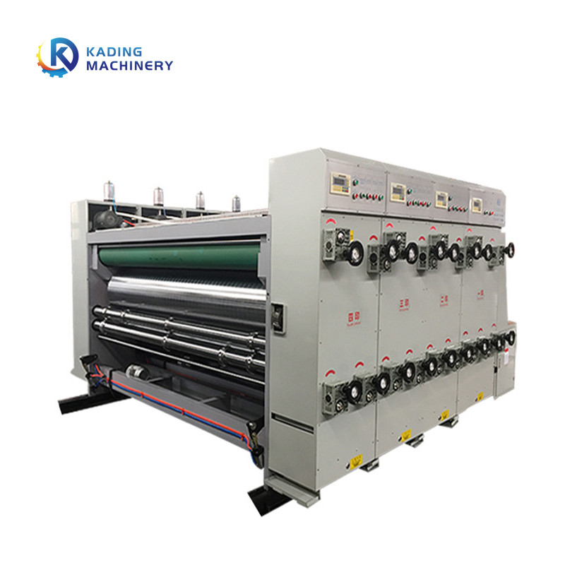 1-6 Farbe-Flexo-Druckmaschine für gewölbten Karton mit Phasen-Anpassungs-Struktur und Farbkasten-System