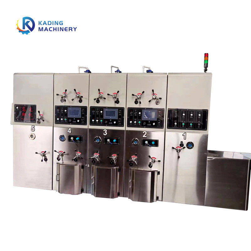 1-6 Farbe-Flexo-Druckmaschine für gewölbten Karton mit Phasen-Anpassungs-Struktur und Farbkasten-System