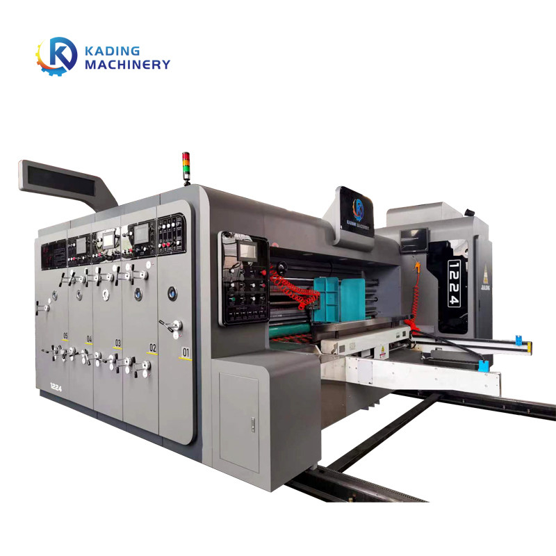Vollautomatische Karton-Druckmaschine für gewölbte Pappe und PLC-Steuerung