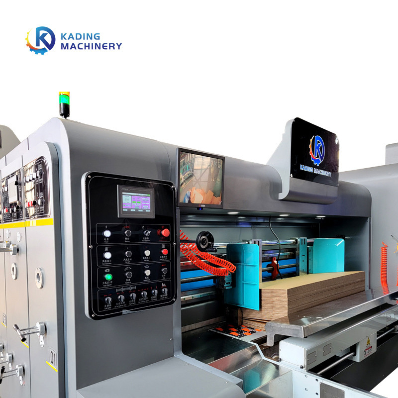 120-250pcs/Min Full Automatic Carton Printing Maschine mit freier Schlüsselverbindung und keramischer Anilox-Rolle