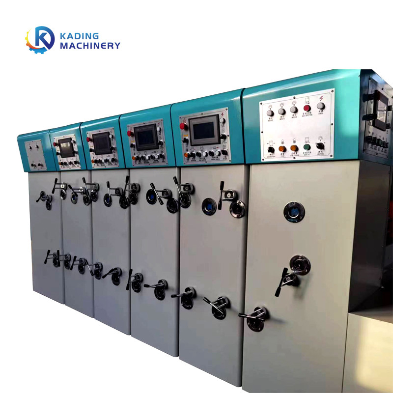Vollautomatischer Karton-Kasten-stempelschneidene Maschine mit dem 5 Farbdrucker And Slotter