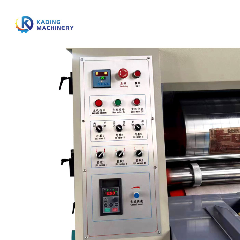 Kettenfütterungskarton-Kasten-stempelschneidene Maschine Flexo, welches das Kerben für Kästchen druckt