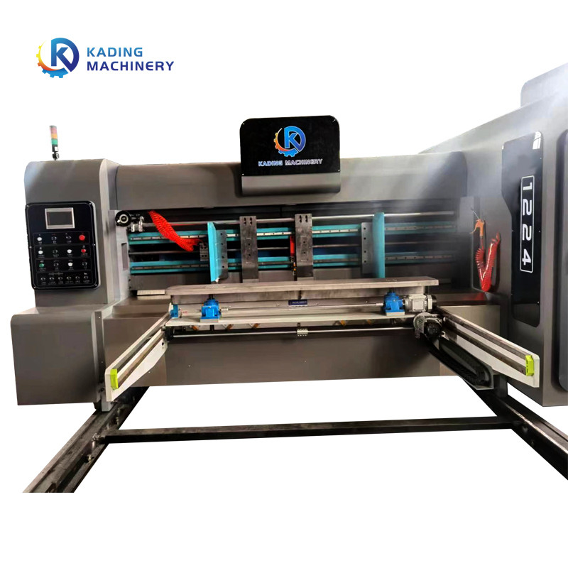 Halb automatische stempelschneidene Drehmaschine für gewölbte Kästen mit Flexo-Druckmaschine