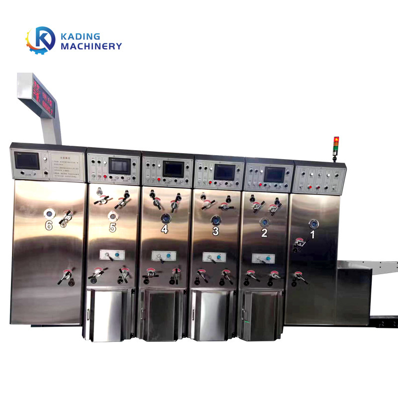 Automatischer Zuführkarton-Drucker Die Cutter Slotter Of Water Ink Für Taco Box Making