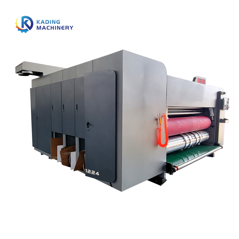 Fünffarbiger Walzblechdrucker Kartonschneider mit Rotationsschlitten