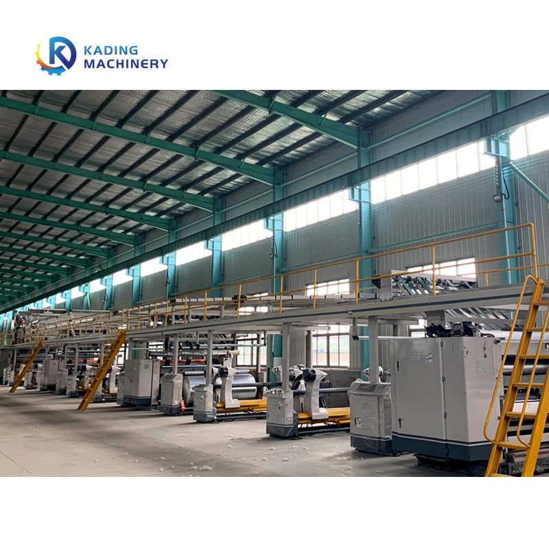 3 Schichten Furchungs-Linien-mit Zwischenlage vor Heater And Single Facer Machine