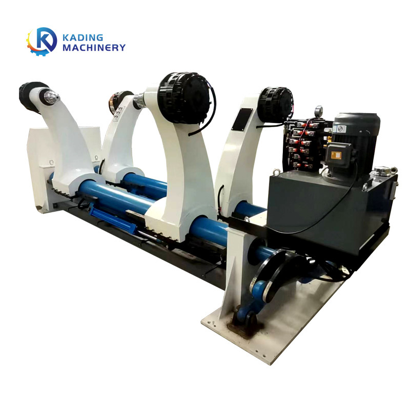 60-100m/Min Hydraulic Type Mill Roll Stand mit Papierlaufkatze für gewölbte Pappe