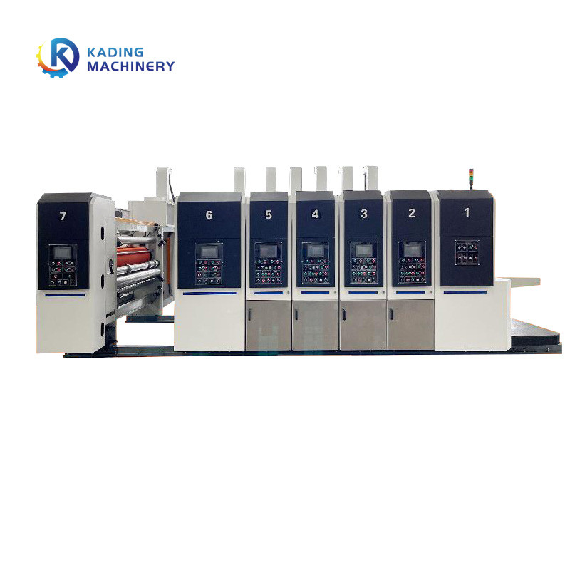 Die Servobewegungsfütterung kartonieren Druck-Maschine für runzelnde Karton-Kästen