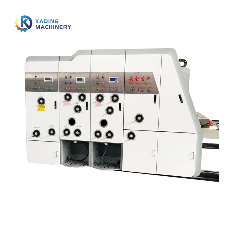 Flexographische multi Farben runzelten Kasten-Druckmaschine für Karton-Pizza-Kasten