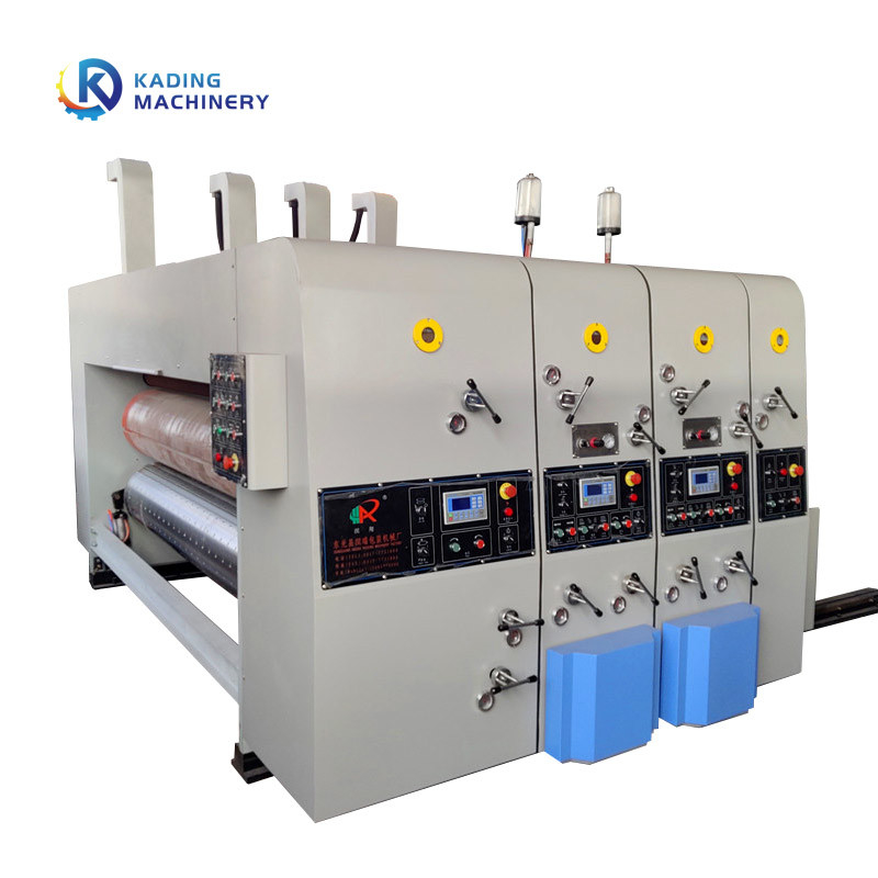 Flexographische multi Farben runzelten Kasten-Druckmaschine für Karton-Pizza-Kasten