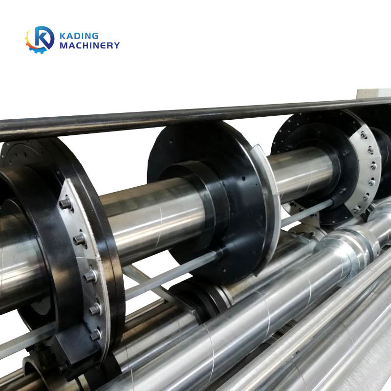 Halb Selbst-2.4m Karton-Druckmaschine für gewölbte Pappflexographisches Drucken