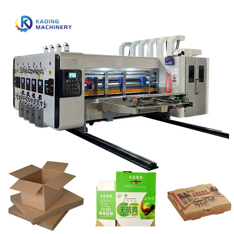 Automatische Kartondruckmaschine für Wellpappe mit 250 Stück/Min