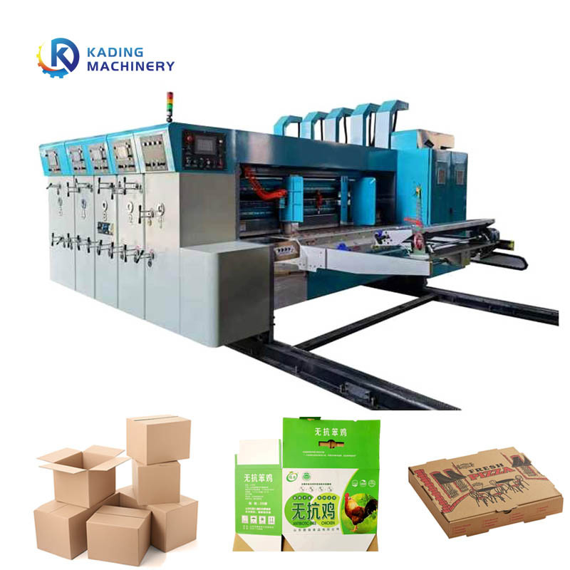 Mehrfarbige Kartondruckmaschine Automatische Papierzufuhr für Wellkartons