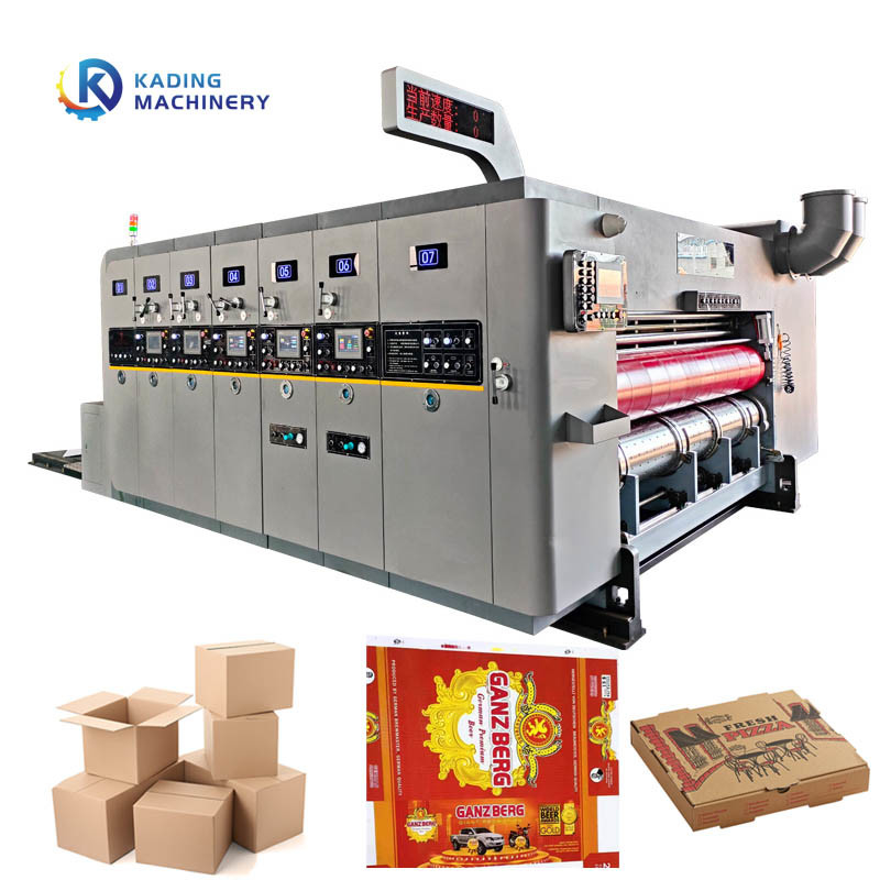 Flexo-Walldruckmaschine mit 200 Stück/min Arbeitsgeschwindigkeit
