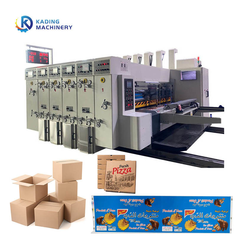 Hochgeschwindigkeits-Blei-Kanten-Fütterungs-Gewürbelte-Box-Druckmaschine mit Mehrfarbdruck