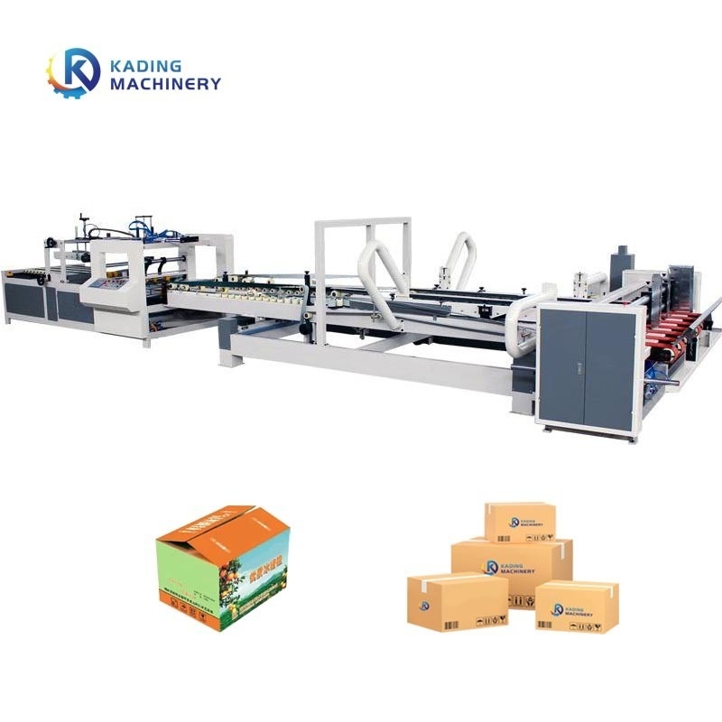 4 6 Ecken Full Auto Folder Gluer Nähmaschine für die Pizzabox Herstellung