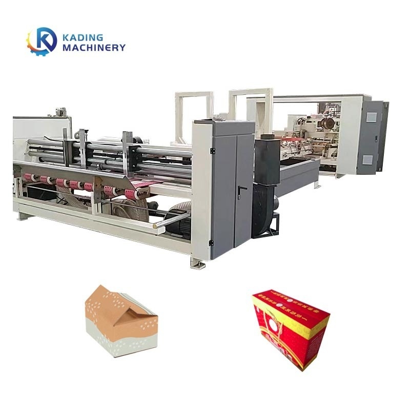 4 6 Ecken Full Auto Folder Gluer Nähmaschine für die Pizzabox Herstellung