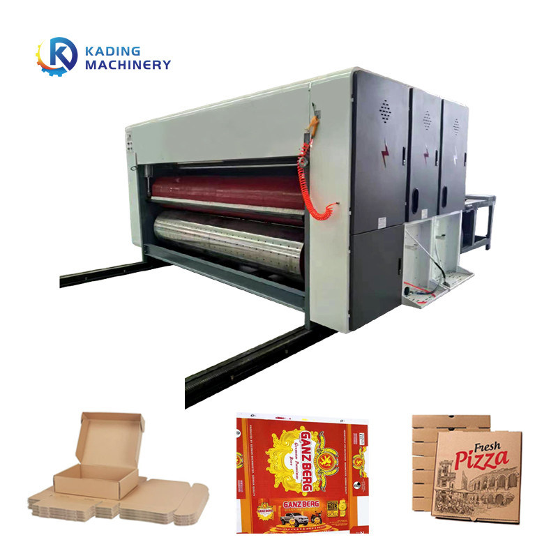 Druckmaschine mit hoher Arbeitsgeschwindigkeit aus Wellpappe zur Herstellung von Süß-Pizza-Boxen
