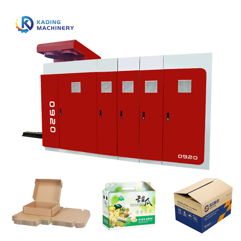 Drucker aus Wellpappe mit Servomotor mit Dreh- und Schlittschneidemaschine