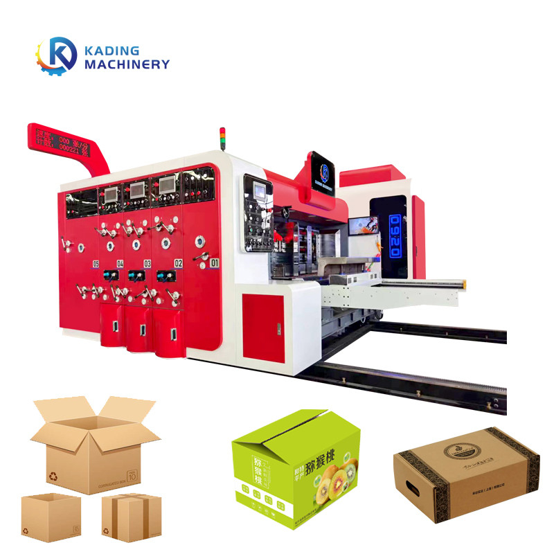 Druckmaschine mit Vakuumtransfer-Flexodruckmaschine für Wellkarton