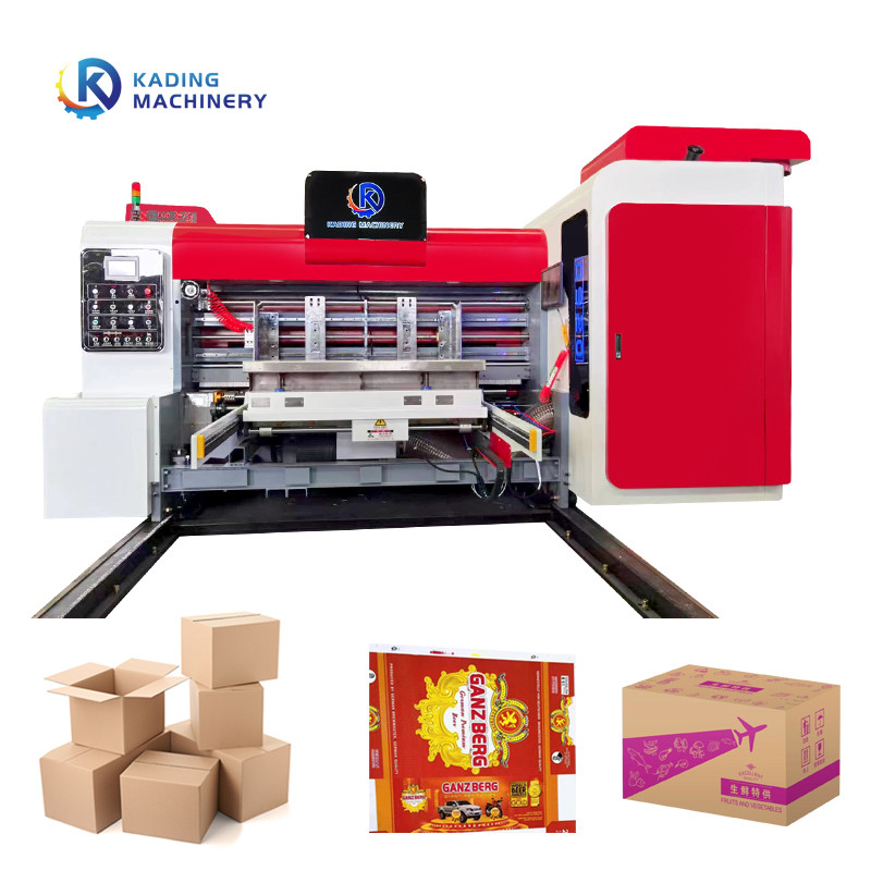 Drucker aus Wellpappe mit Servomotor mit Dreh- und Schlittschneidemaschine