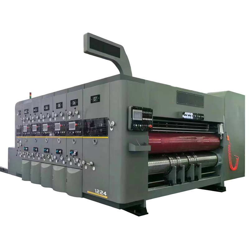 Flexo-Wasser-Basis-Tinte-Druck-Kassendruckmaschine mit Schlittenmesser zur Herstellung von Pizza-Boxen